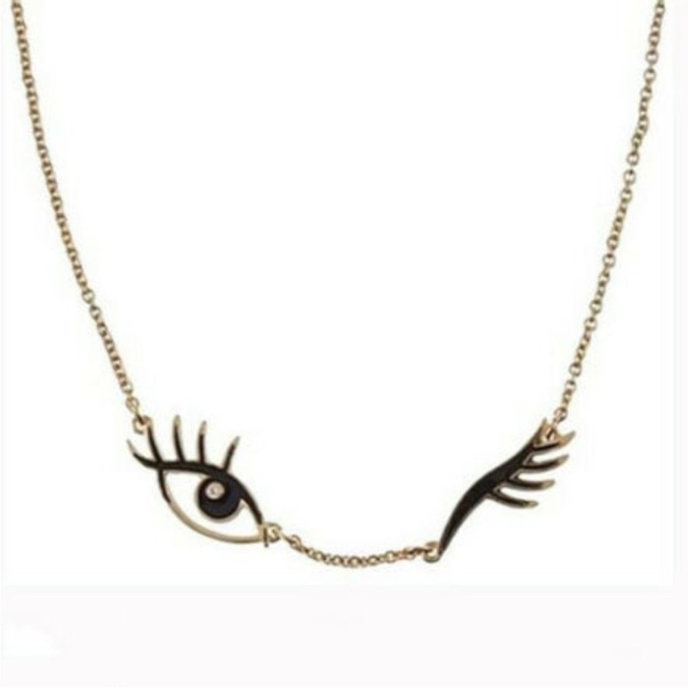 Kate Spade Kiss and Make up Wink Necklace